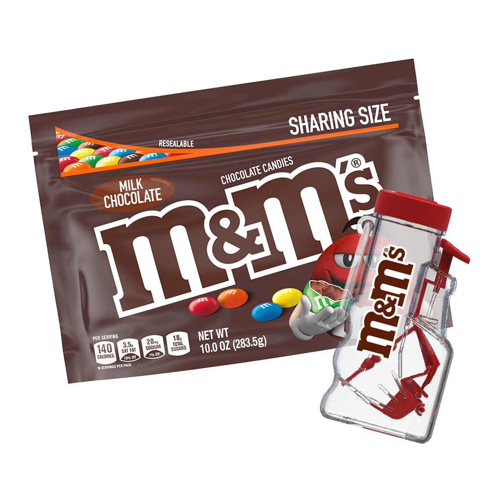 Mini Handheld Dispenser & 10oz M&M’S® Milk Chocolate Candies
