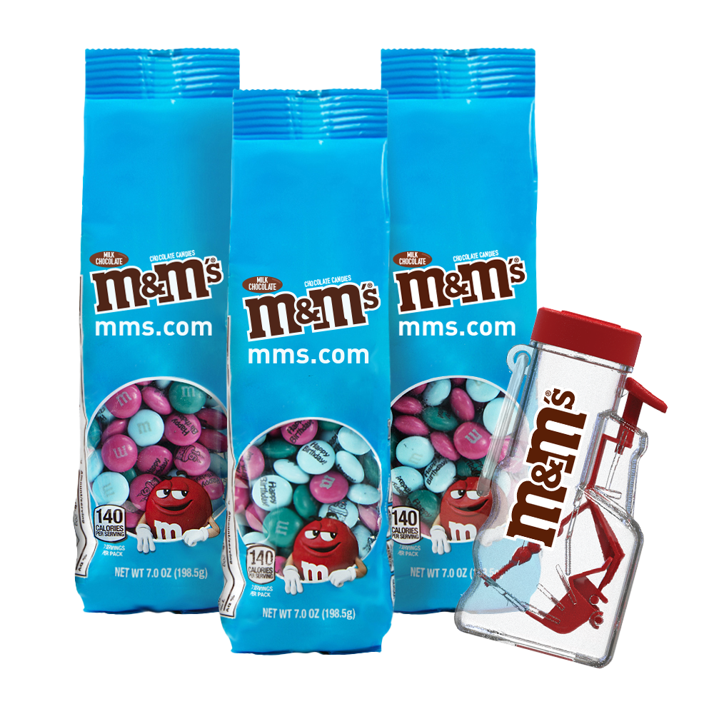 Mini Dispensers with Personalized M&M’S® Candies (3 each)