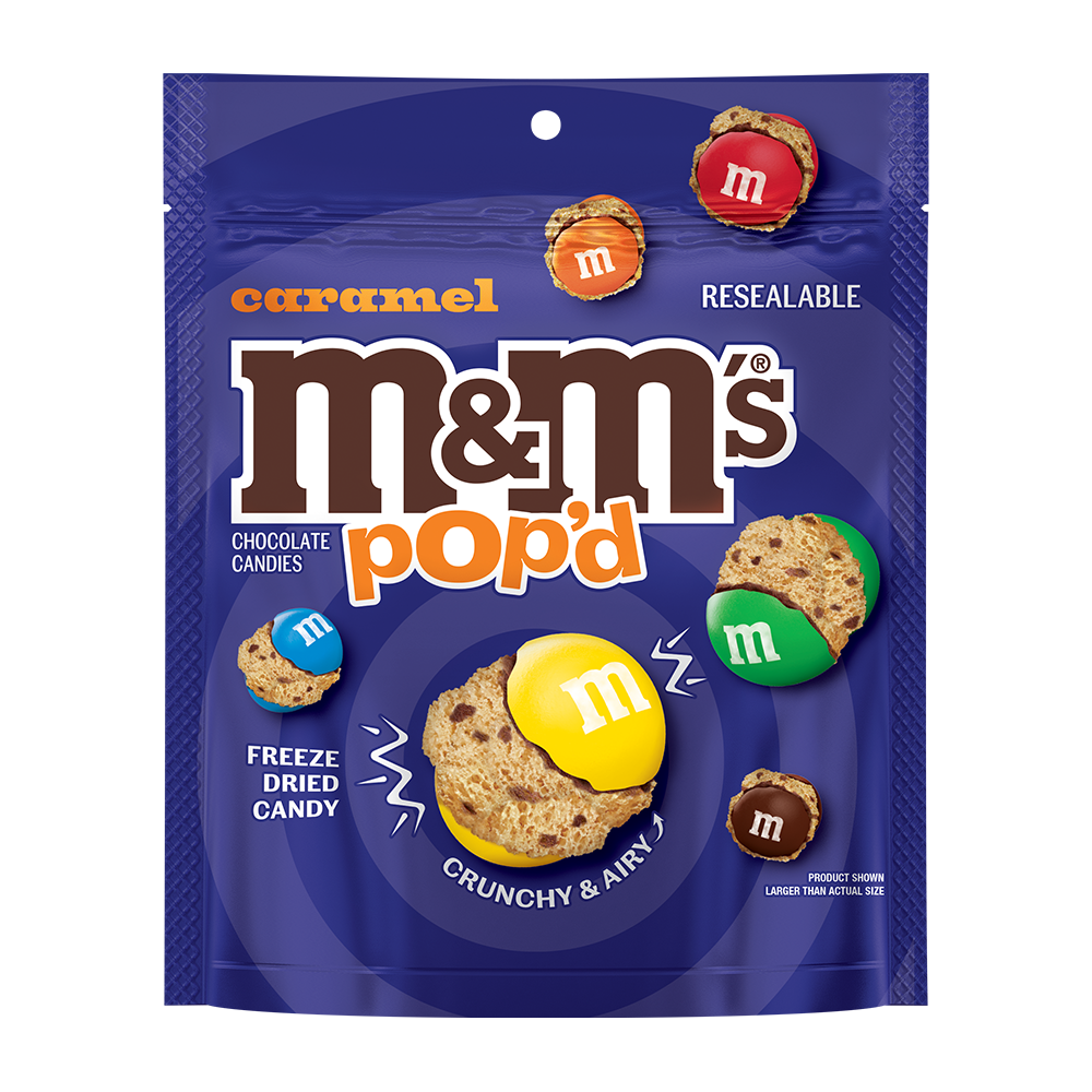 M&M'S Pop'd Caramel Chocolate Crunchy Candy, 5.5oz