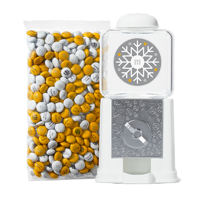 Personalized Silver Snowflake Dispenser