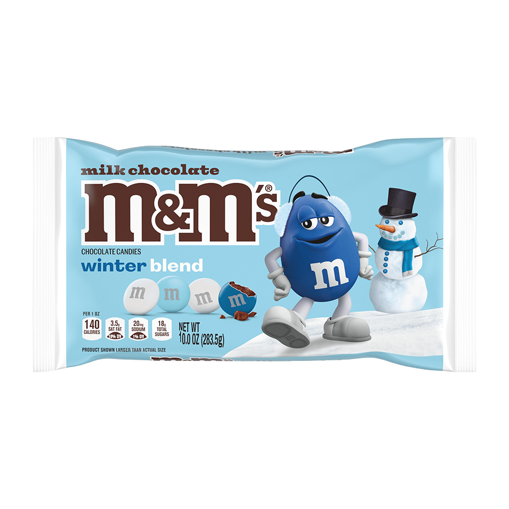 M&M'S milk chocolate winter blend candy, 10oz
