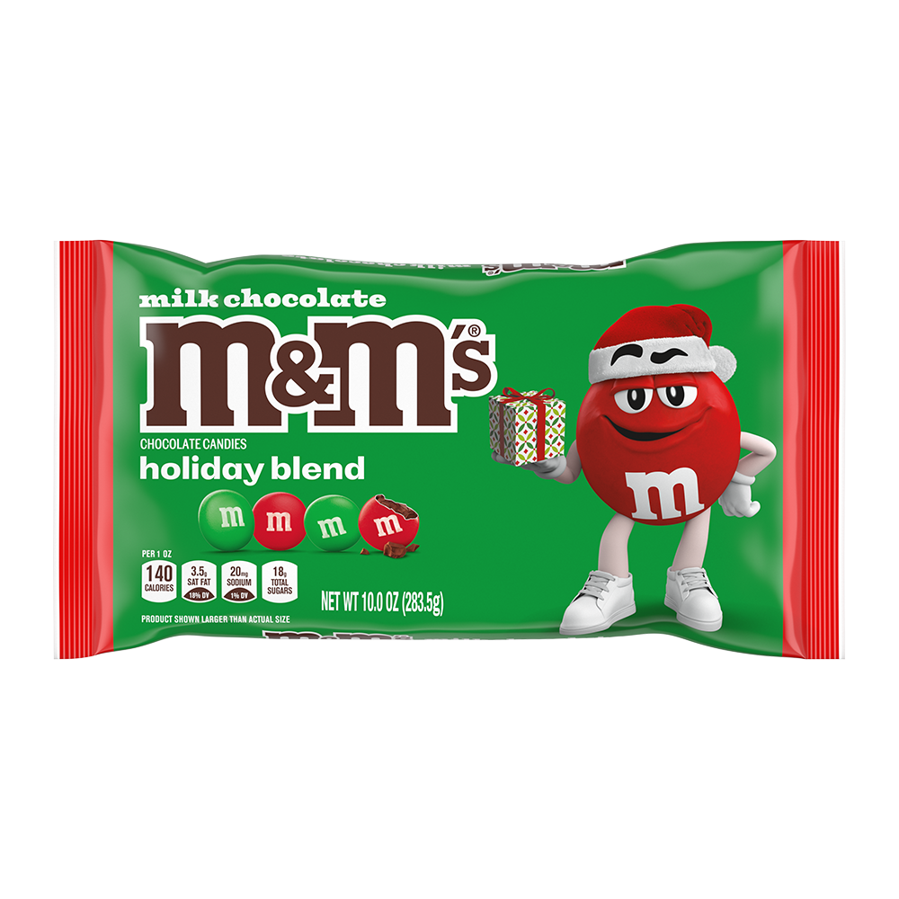 Milk Chocolate Red & Green Christmas Candy, 10oz
