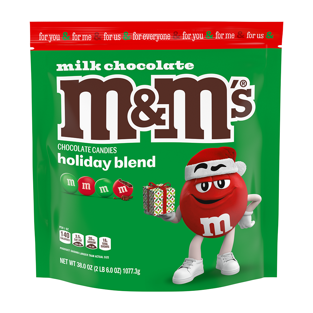 Milk Chocolate Red & Green Christmas Candy Bulk Assortment, 38oz
