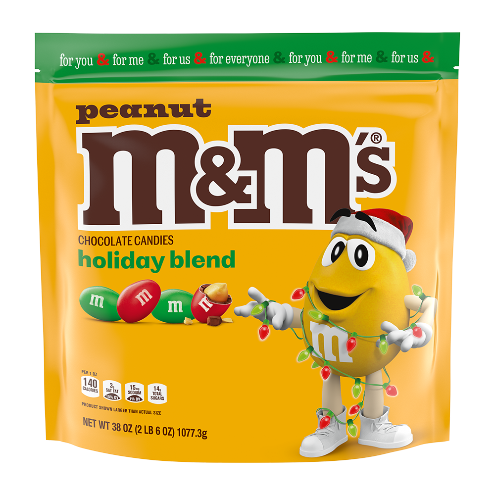 Peanut Milk Chocolate Christmas Candy Bulk Assortment, 38oz