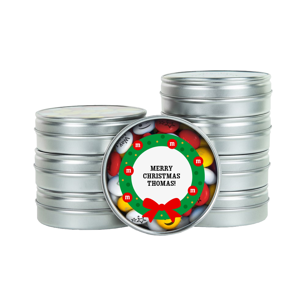 Personalizable M&M’S Silver Favors Custom Packaging